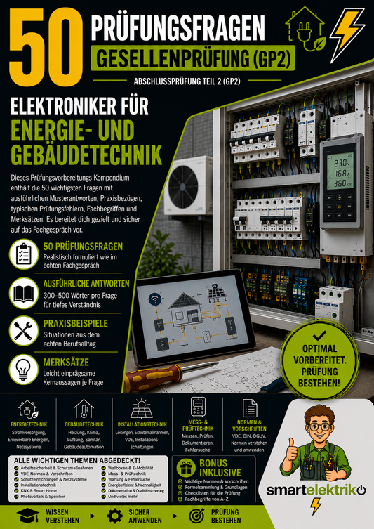 50-Typische-Prüfungsfragen Zwischenprüfung (GP2) Elektroniker für Energy und Gebäudetechnik