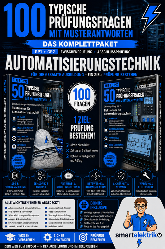 100 Typische Prüfungsfragen  GP1 + GP2  Elektroniker für Automatisierungstechnik – Das Komplettpaket