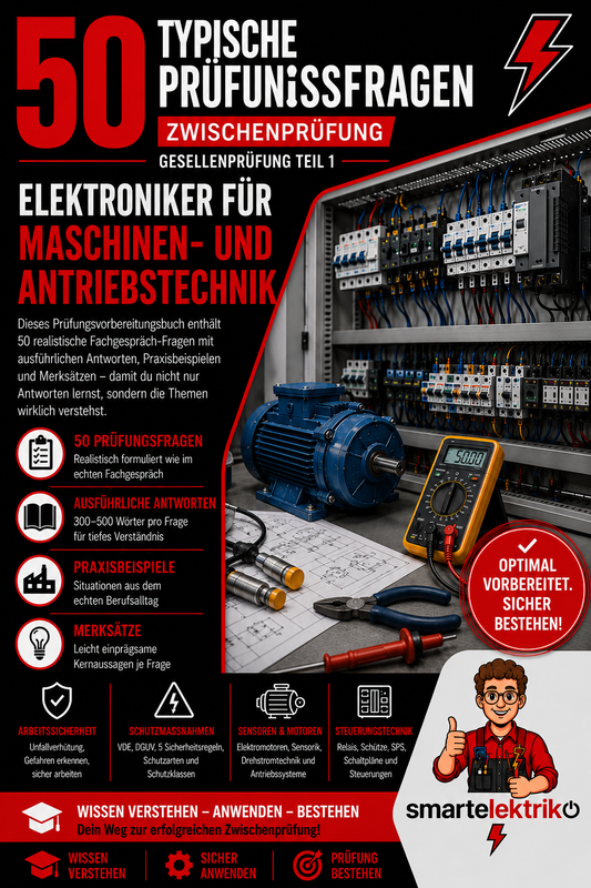 50-Typische-Prüfungsfragen - Gesellenprüfung (GP1)  für Elektroniker für Maschinen- und Antriebstechnik